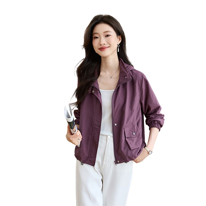 休闲宽松百搭短款薄外套女2026春新款妈妈洋气减龄显瘦夹克上衣,女装短外套,简韵佳
