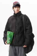现货90绒简约羽绒服男女同款立领压花外套225-2-Y205-P255，男装羽绒服，星座225-2