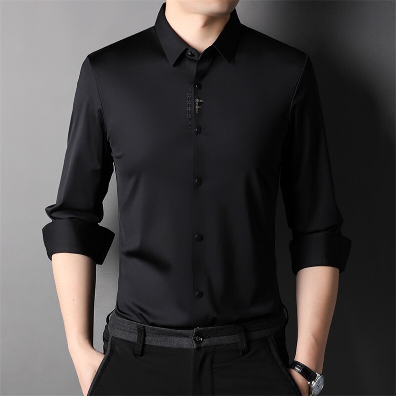 YZ6810男式服装新款无痕衬衫男长袖翻领休闲四季可穿衬衣P56,男装衬衫,电商B360