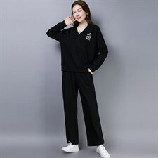 2021年春季套装时尚简约纯色潮流长袖，女装套装/套裙，小林双子