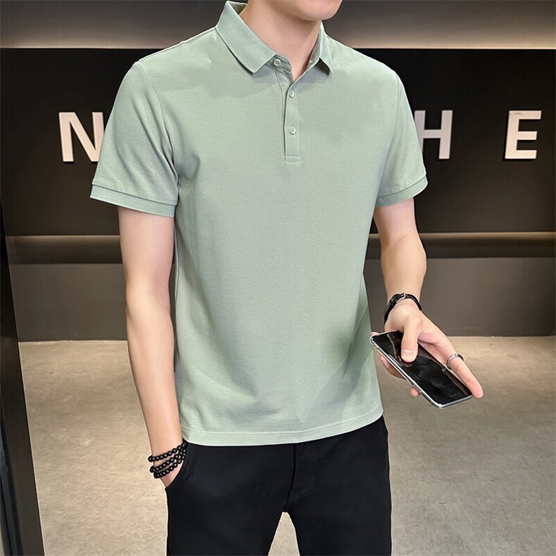 夏季新款短袖型男纯色POLO衫T恤休闲百搭半袖上衣PL88-P33,男装Polo衫,星座310B-3