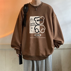 春季圆领卫衣男大码韩版宽松长袖外套S6352-P28，男装卫衣，电商A040