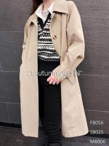2021秋季新款风衣外套，女装风衣，AND IN+