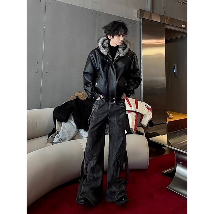 百搭气质日系慵懒文艺ins新款棉衣潮流流行简约时尚原宿，男装棉衣，星座218-8