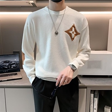 韩版潮流个性针织男春秋修身上衣长袖圆领毛衣青年时尚S573/P50，男装针织衫/毛衣，星座506