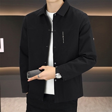 春季夹克男高品质翻领外套型男商务休闲百搭青年外套男N9802-P120，男装夹克，星座310B-3
