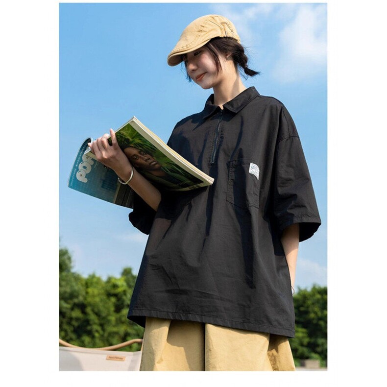 网络图现货夏季日系潮牌复古潮流青少年休闲短袖Polo衫J3311-P30,男装T恤,星座715-7