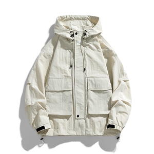 春季新款现货三防户外夹克男连帽冲锋衣外套DSA157B-J93-P60图片