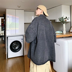 夏季新款牛仔短袖衬衫男韩版潮ins上衣宽松衬衣帅气外套CN001-P40，男装衬衫，星座1008-1
