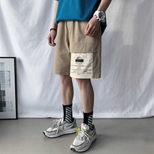 【】A003-HK7117-P45夏装新款贴标撞色时尚工装短裤短句，男装休闲裤，电商A003