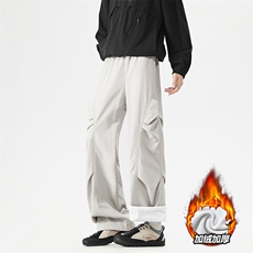 直筒保暖加绒加厚长裤时尚休闲伞兵裤S-5XLJRTP10特批3059.9，男装棉衣，星座718-1