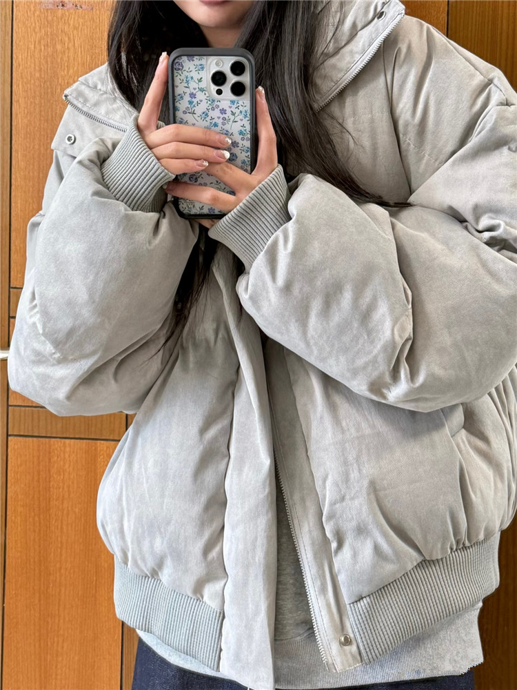 网图现货扎染棉服美式短款面包服男冬季高街廓形棉衣外套P108,男装棉衣,电商C306-1