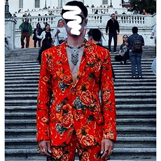 RS1网红同款高质量大码单上衣西装西服婚庆表演出团队服新中式潮，男装西服套装，星座115A(原星座507）