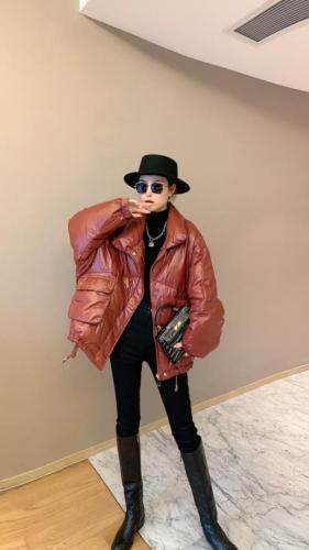 芊芊细羽9218均码羽绒服、蝙蝠袖宽松休闲风，女装羽绒服，芊芊细羽