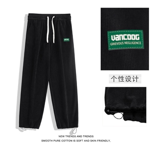 美式长裤日系休闲重磅条绒休闲裤多色百搭垂顺拖地 X1882-特批45图片