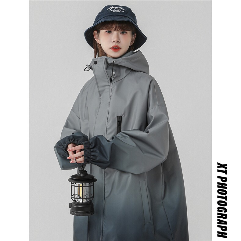 2026中性风山系防水冲锋衣渐变色夹克女大码M-5XL休闲JK77088P85，男装夹克，星座227-7