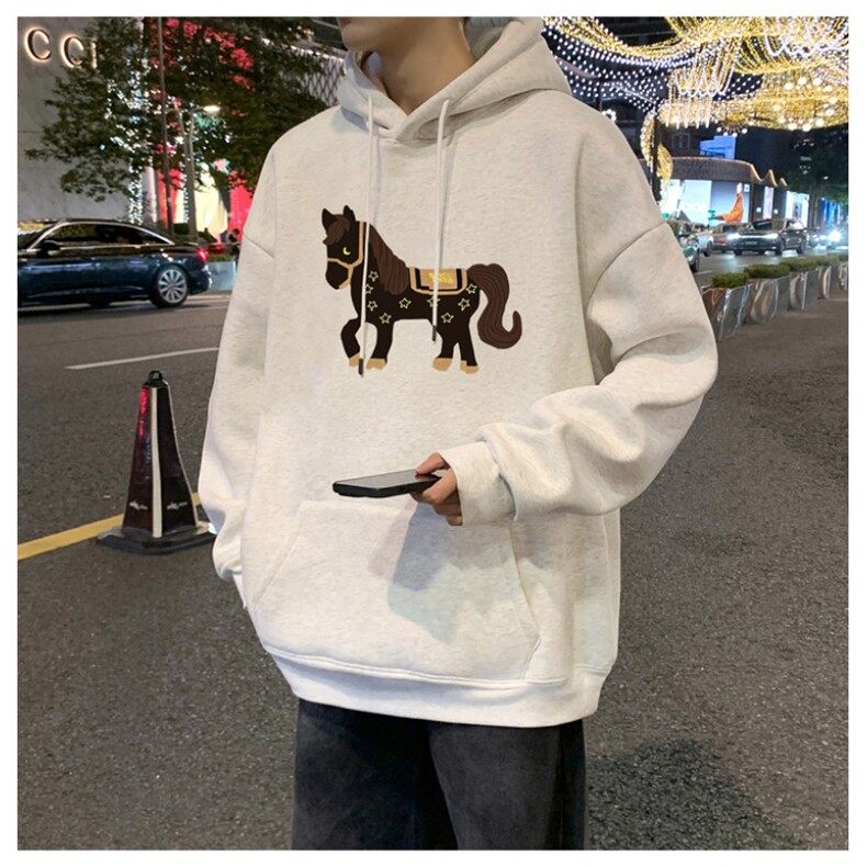 CM177P60加绒P65新品连帽卫衣重磅纯棉大码外套图片