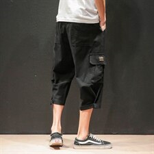 2021夏季新日系大码马切达男运动七分裤魔术贴休闲裤K373-P35，男装休闲裤，电商A001