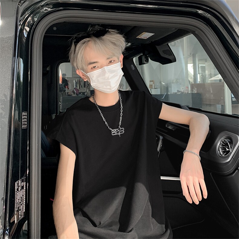 已注册港风美式潮牌重磅棉250克抖音直播无袖T恤背心T2501P25控39，男装背心/马甲，电商C408-1(原B339-1)