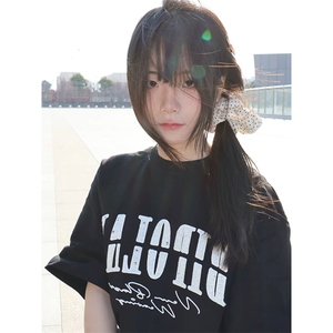 万针全刺绣工艺抖音得物高品质260克重磅纯棉双纱美式高街短袖T恤图片