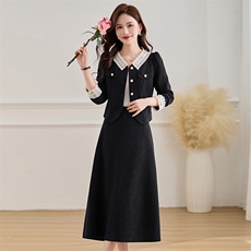 小香风秋冬气质高端两件套装敬酒服新娘回门服订婚礼服，女装套装/套裙，伊航服饰
