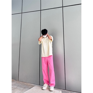 24年春夏季水洗高街vibe直筒宽松阔腿五色牛仔裤NZ2310-P55控78图片