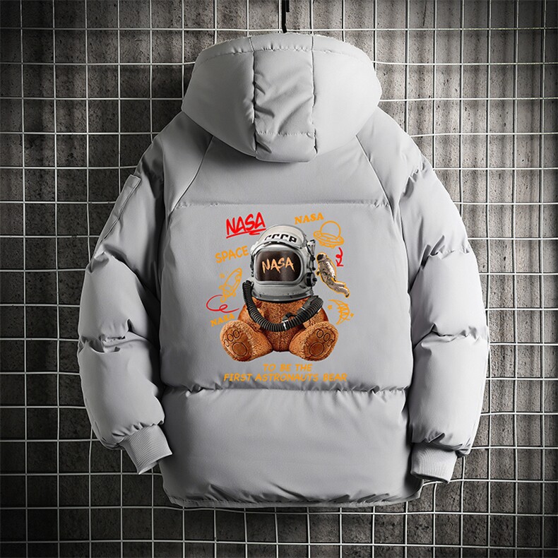 加厚加绒连帽衣男大码服男面包服男网格MY16281-P100,男装棉衣,电商A040A