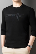 春秋季中年男士长袖套头印花休闲卫衣男装宽松圆领体恤上衣潮，男装卫衣，电商B212（原钱塘6029）
