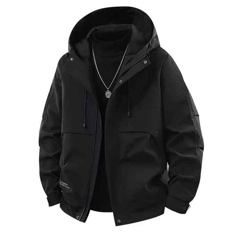 简约百搭帅气防风工装户外高质量男士流行连帽夹克上衣HH1657P55，男装夹克，星座1013-5