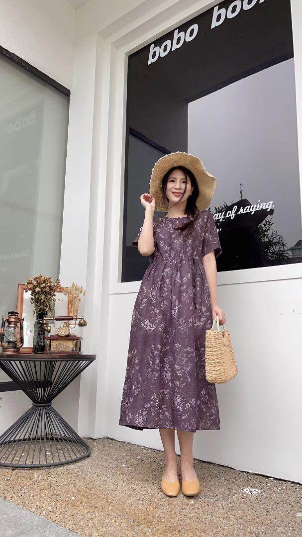 纯苎连衣裙小衫裤子裙子衬衣 时尚风 风淑女风休闲风，女装连衣裙，川哲