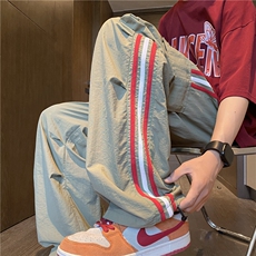 2025秋季新款工装口袋条纹宽松休闲裤B315-K24228-特p35控68，男装工装外套，电商B315