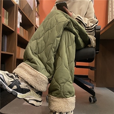 2025冬季新款葫芦格棉裤加绒加厚羊羔绒裤子B315-K23556-p65控78，男装棉裤，电商B315