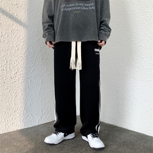 备货5000条情侣卫裤男宽松大码克莱因蓝休闲运动裤图片