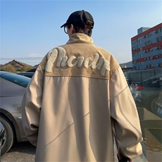 A324-P58秋季日系复古外套男2024新款小众设计感拼接撞色夹克，男装夹克，星座512-6