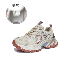 吸膜底老爹鞋女2024春季新款透气百搭运动鞋厚底跑步潮鞋休闲女鞋，女鞋休闲鞋，电商A223