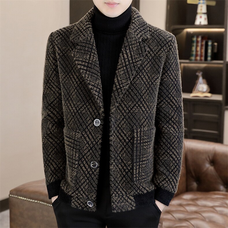 新款男士西装翻领修身毛呢大衣夹克外套A53P150控238，男装毛呢大衣，电商B226