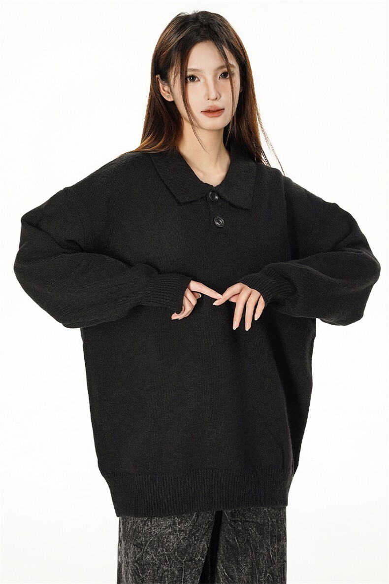 特批新款女模绵羊绒翻领高品质休闲毛衣针织衫A268-M501特批48,男装针织衫/毛衣,电商A268