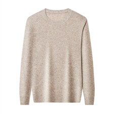 纯羊毛羊毛衫男圆领中年男休闲毛衣时尚打底针织衫SFT80808-P155图片