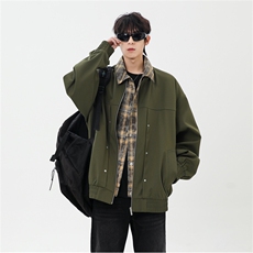 现货上新加棉加厚假二件寸衫夹克大码棉衣JK2589加棉P90，男装夹克，星座301B-2（原A443-1）
