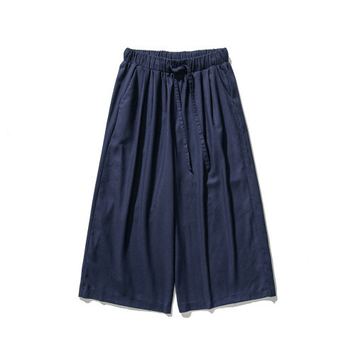 夏季大码风亚麻棉麻直筒宽松阔腿休闲裤九分汉服K142/P75,男装休闲裤,钱塘713