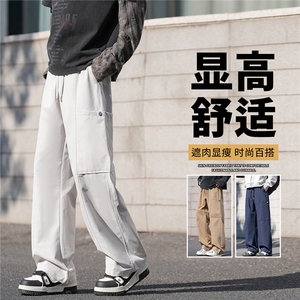 抖音品质工装潮牌男生初高中薄款运动直筒A146-GY598特p26量大优图片