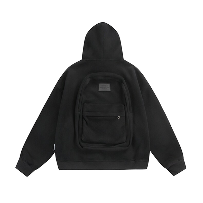 美式潮牌背包连帽开衫卫衣男女款春秋重磅小众设计感拉链书包外套，女装短外套，星座505-2（原电商A260-1)