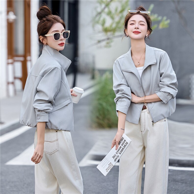 BAO皮衣外套女2026新款今年流行洋气减龄春季显高显瘦短款小个子,女装皮衣,美拉德工厂直营店