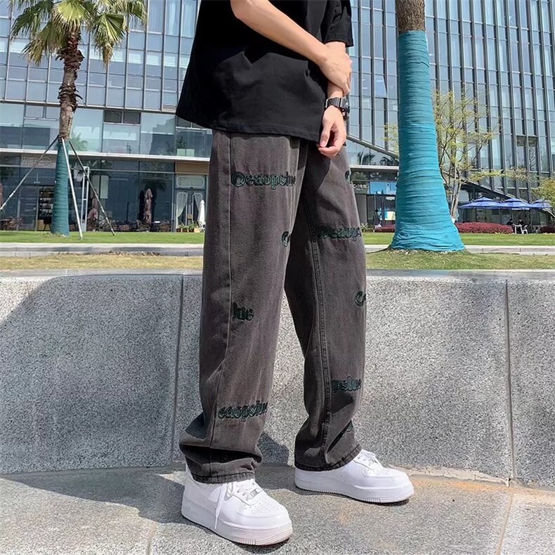 潮流春季牛仔裤男牛仔长裤刺绣牛仔裤C855P45,男装牛仔裤,星座1116-2
