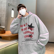 已注册港风重磅华棉得物抖音直播高品质宽松休闲连帽卫衣W5033P40，男装卫衣，电商C408(原B339-1)