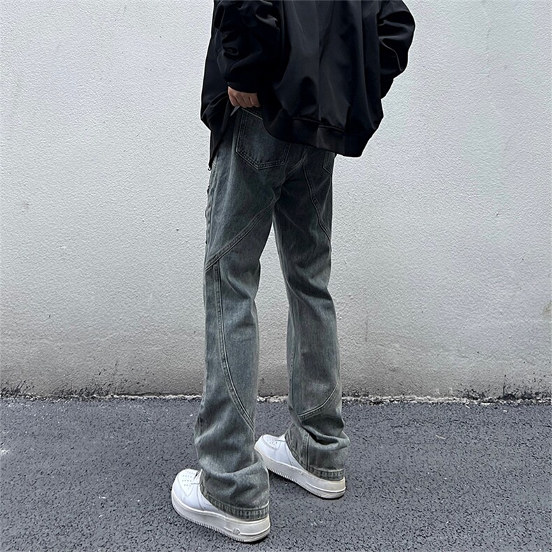 美式高街vibe风直筒长裤欧美痞帅男hiphop复古水洗牛仔裤,男装牛仔裤,星座301D-4(原星座1004-4）