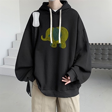 连帽卫衣男大码胖子帽衫大号运动服WY2441-P35，男装卫衣，电商A040