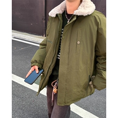 冬季羊羔绒拼接日系潮流复古户外加厚保暖工装棉服，男装棉衣，星座716-2