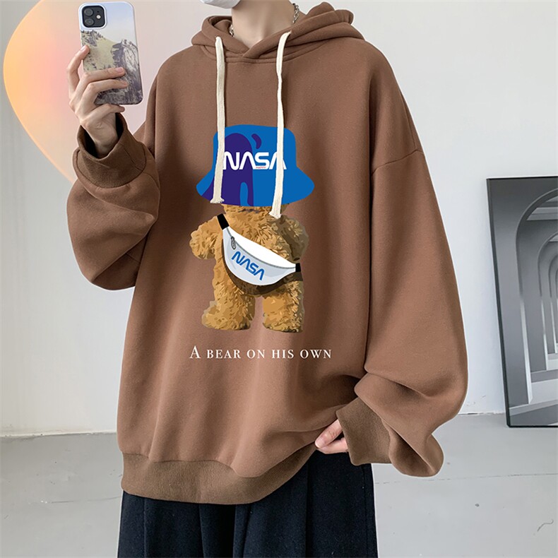连帽卫衣男大码运动服帽衫外套WY2288-P35加绒款-P40,男装卫衣,电商A040