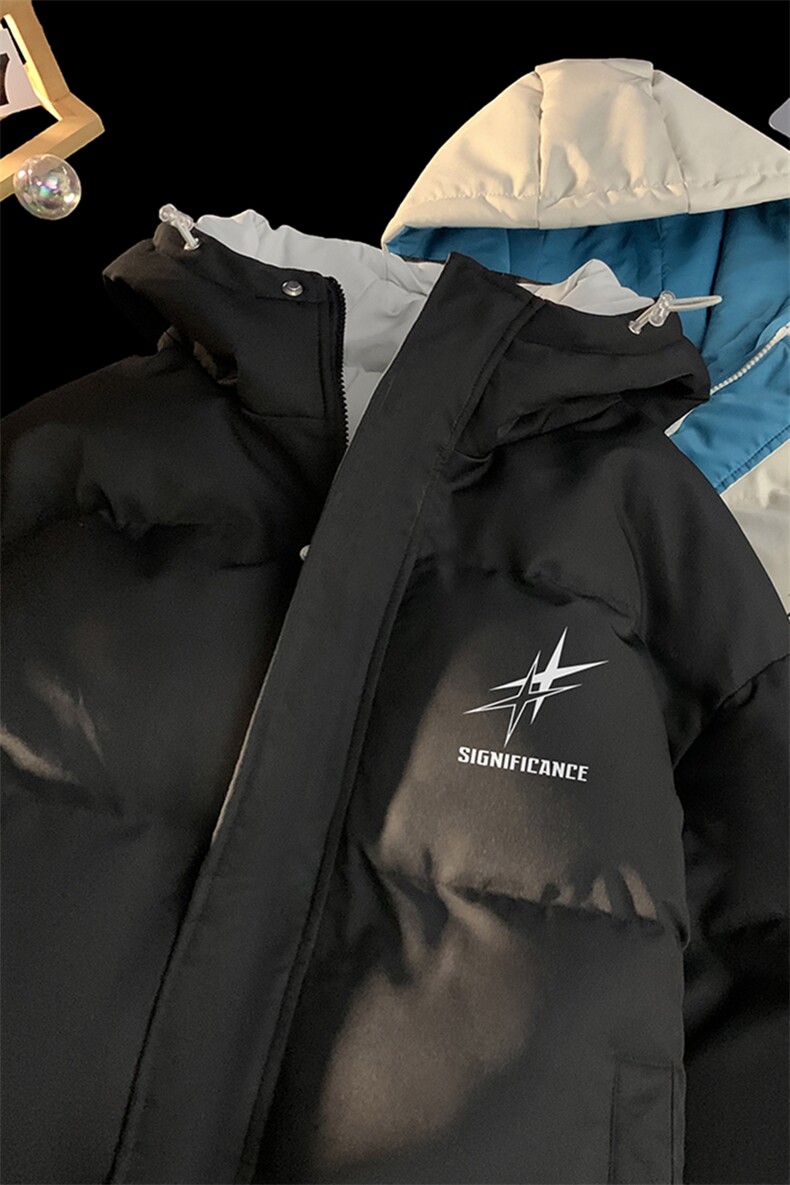 地毯新款秋冬字母星星印花时尚保暖棉服A247-MY1879P125控158,男装棉衣,电商A247